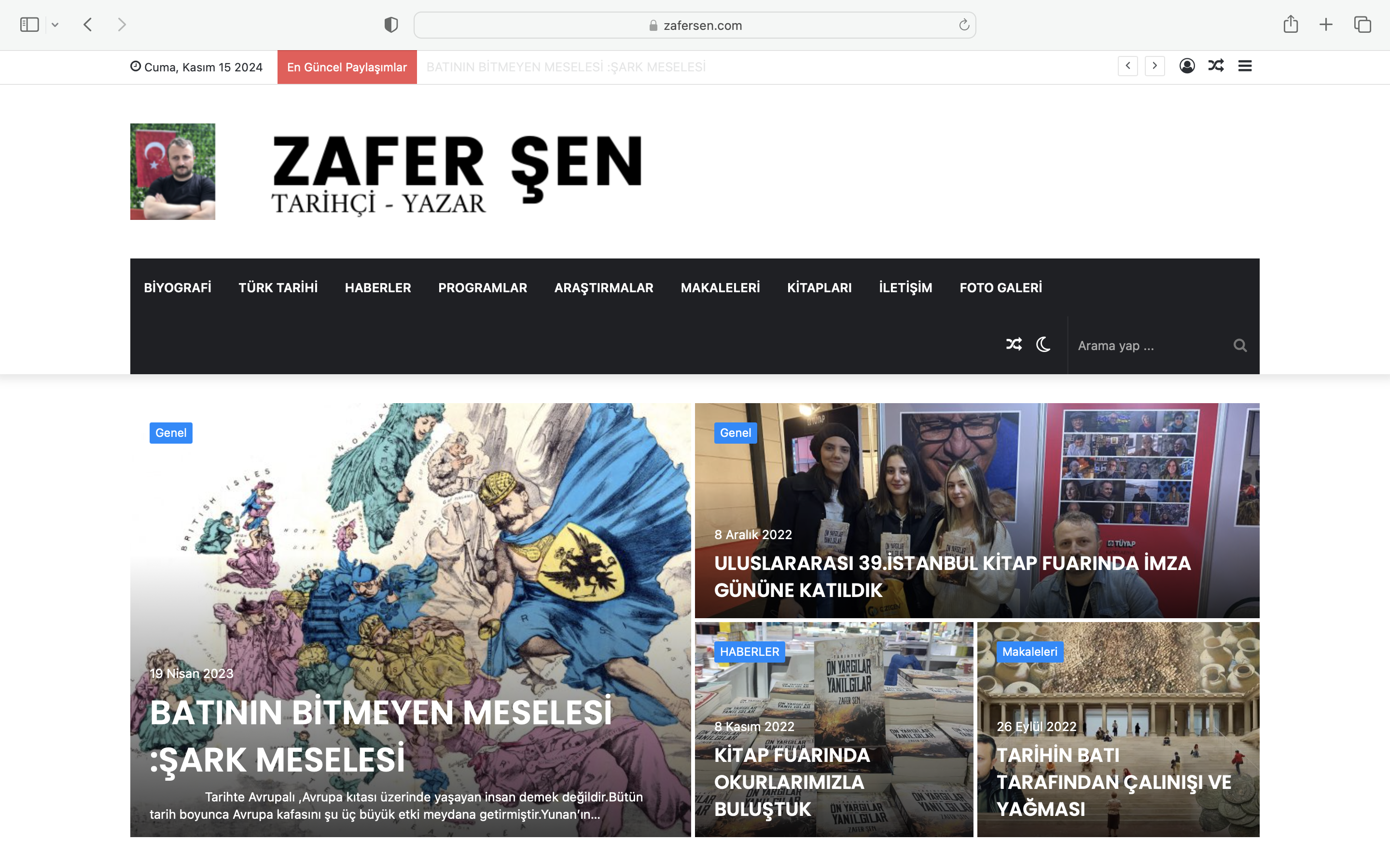 Zafer Şen Blog Sitesi